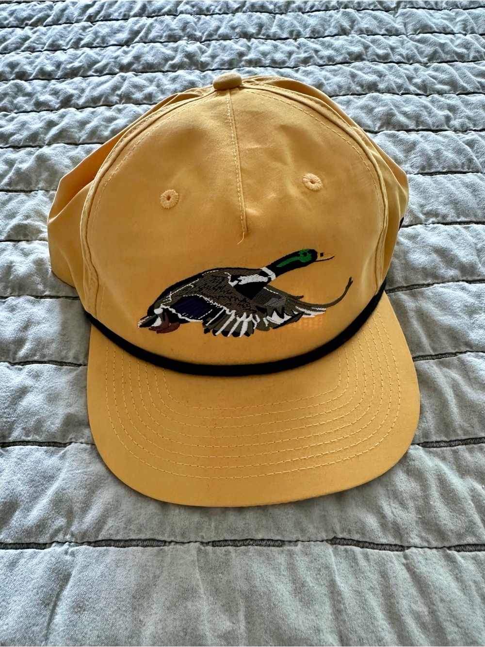 Yellow Duck Camp Mallard Embroidered Hat - Casual Outdoor Cap